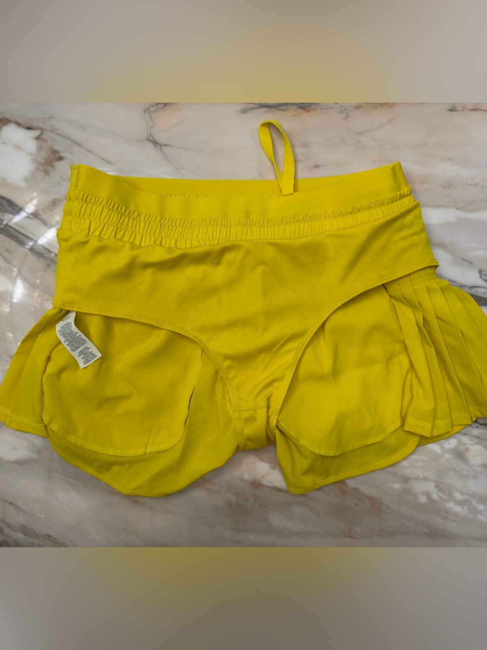 JoyLab Bright Yellow Athletic Skort Shorts NWOT - Picture 2 of 5